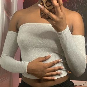 Forever 21 off the shoulder crop top